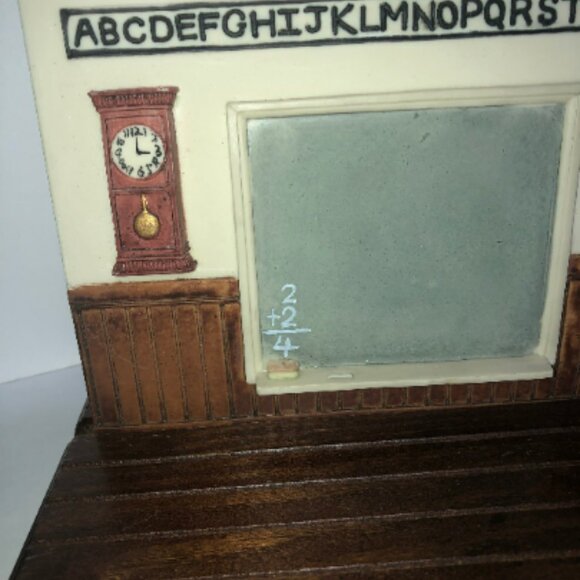 Kitty Cucumber Classroom Backdrop With A Wood Base Miniature Display - Picture 2 of 7